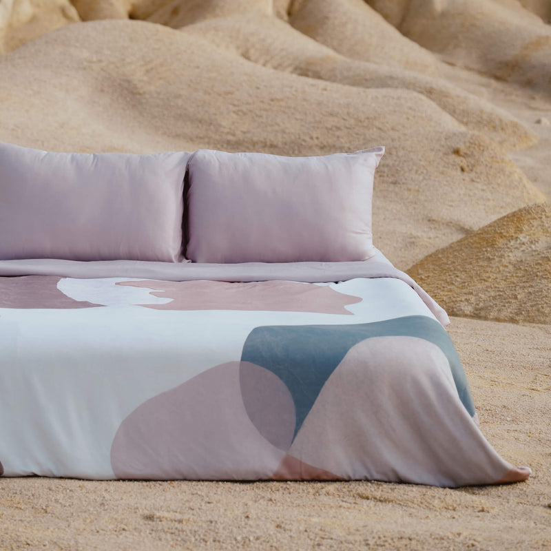 Shapes of Time Bamboo Duvet Cover