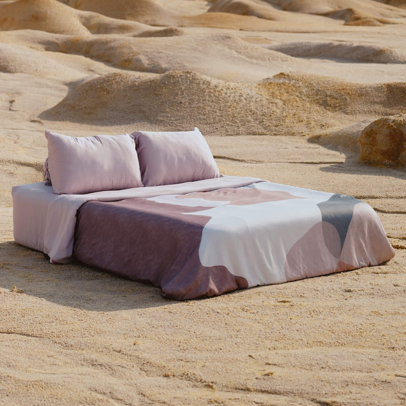 Shapes of Time Bamboo Duvet Cover