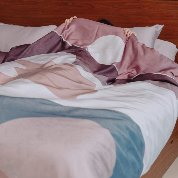 Shapes of Time Bamboo Duvet Cover