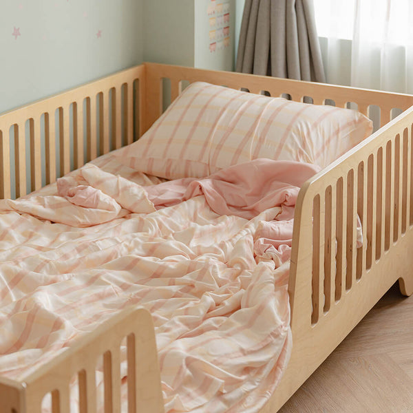 Checkered Bamboo Duvet Cover