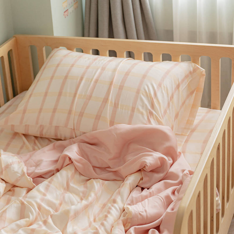 Checkered Bamboo Pillowcase Pair