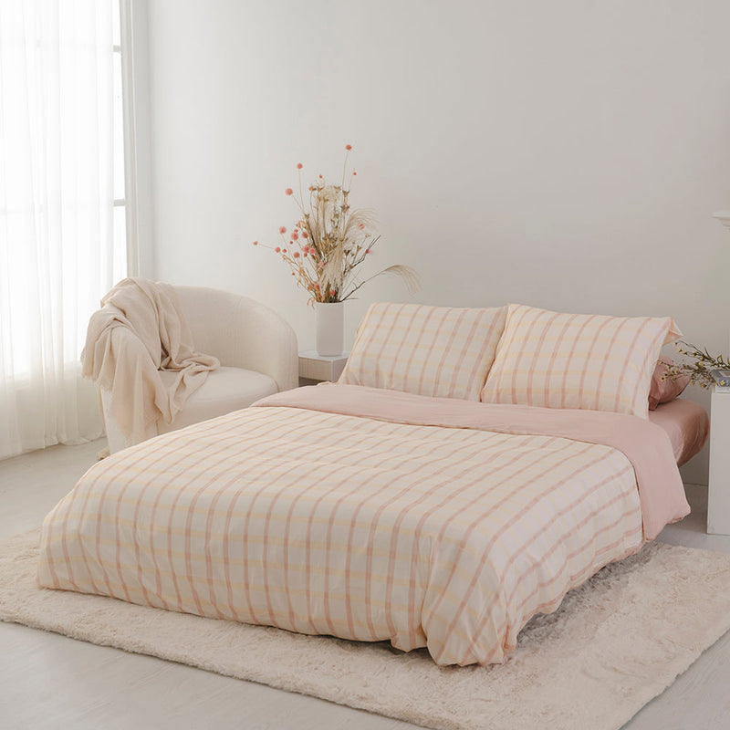 Checkered Bamboo Sheet Set