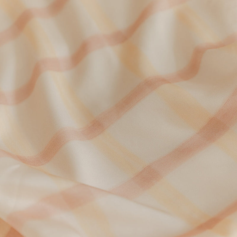Checkered Bamboo Bolster Case