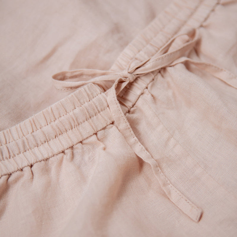 French Linen Off-Duty Shorts