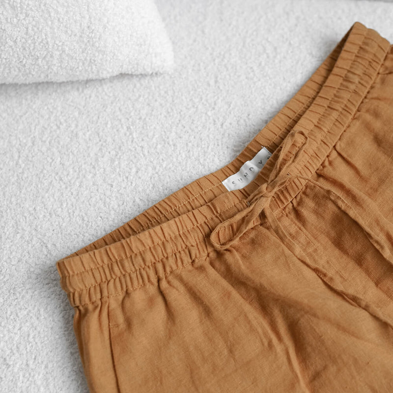 French Linen Off-Duty Shorts