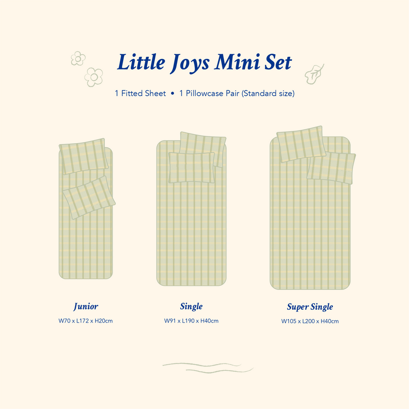 Checkered Bamboo Mini Set