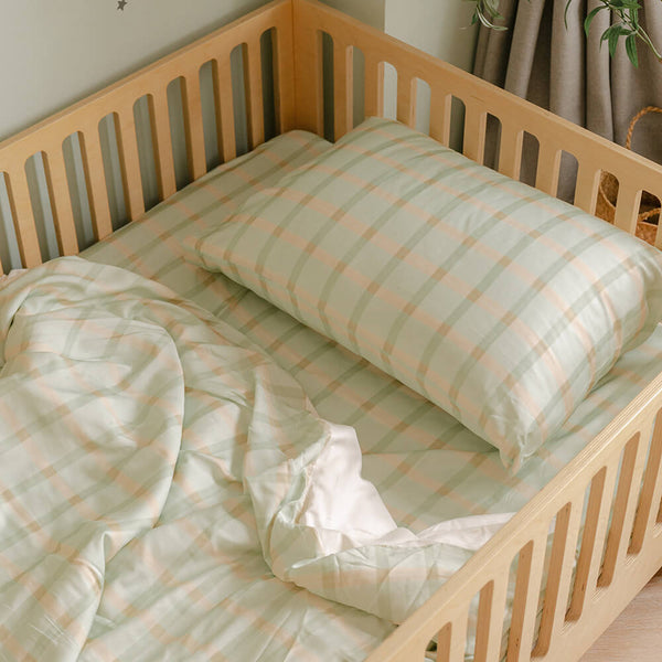 Checkered Bamboo Pillowcase Pair