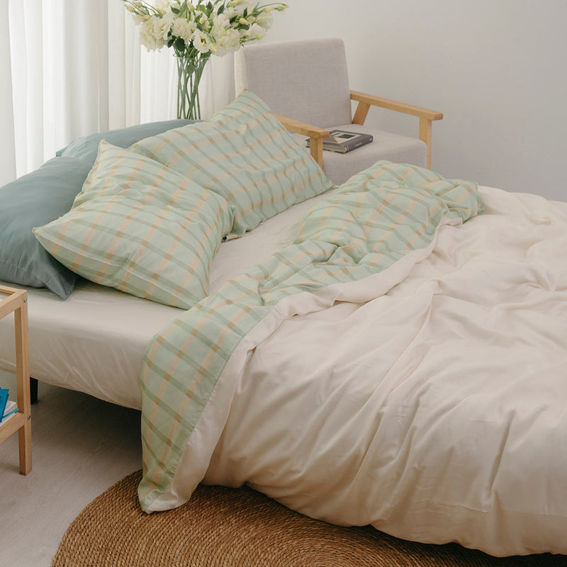 Checkered Bamboo Sheet Set