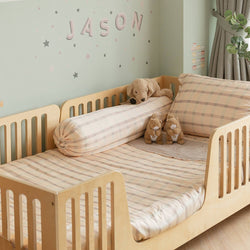 Checkered Bamboo Bolster Case