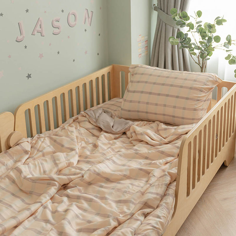 Checkered Bamboo Fitted Sheet