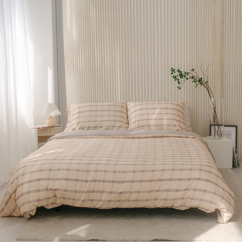 Checkered Bamboo Sheet Set