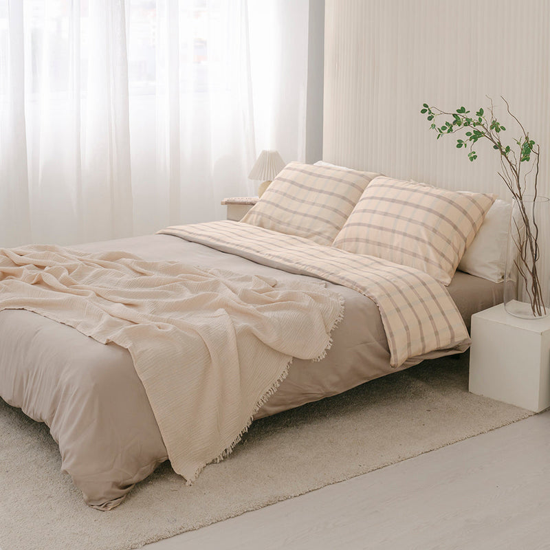 Checkered Bamboo Sheet Set